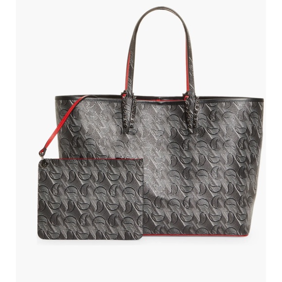 Christian Louboutin Handbags - Brand NWT Christian Louboutin Cabata Monogram Toile Large Tote Bag and Pouch